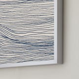 "Rolling Waves II" - Art Print in Deep Ocean by Jayne Alfieri - Frame Close-up