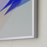 "Pastel Blues" - Art Print in Egyptian Blue by Baumbirdy - Frame Close-up