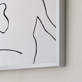 "Lady Blanca" - Art Print in Whispered White by cyrille gulassa - Frame Close-up