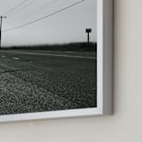 "Road Into The Fog" - Art Print in Iron by PHEP Design Studio - Frame Close-up