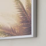 "Golden Palm Tree" - Art Print in Golden  by Wilder California - Frame Close-up