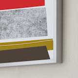 "Abstracciones Vol. 3" - Art Print in Maraschino by Aspacia Kusulas - Frame Close-up