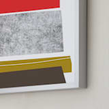 "Abstracciones Vol. 3" - Art Print in Maraschino by Aspacia Kusulas - Frame Close-up