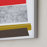 "Abstracciones Vol. 3" - Art Print in Maraschino by Aspacia Kusulas - Frame Close-up