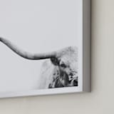 "Brandir" - Art Print in Charcoal by Amy Carroll - Frame Close-up