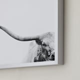 "Brandir" - Art Print in Charcoal by Amy Carroll - Frame Close-up