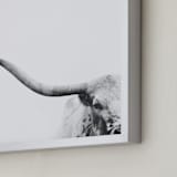 "Brandir" - Art Print in Charcoal by Amy Carroll - Frame Close-up