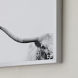 "Brandir" - Art Print in Charcoal by Amy Carroll - Frame Close-up