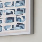 "Indochine" - Art Print in Cobalt by AlisonJerry - Frame Close-up