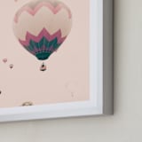 "To The Stars" - Art Print in Pale Pink by Caroline Mint - Frame Close-up