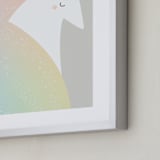 "Unicorn" - Art Print in Blush by Lori Wemple - Frame Close-up