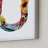 "Collage letter U" - Art Print in Urchin by Kiana Lee - Frame Close-up