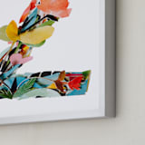 "Collage letter Z" - Art Print in Zinnia by Kiana Lee - Frame Close-up