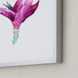 "Paracas Flower" - Art Print in Desert Purple by Belia Simm - Frame Close-up