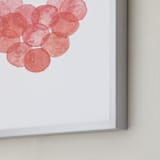 "bubble hearts in watercolor" - Art Print in Rose by Belia Simm - Frame Close-up
