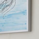 "Float On" - Art Print in Ocean by Lily Hanna - Frame Close-up
