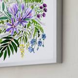 "Culinary herbs bouquet" - Art Print in Colorfully floral by Rosana Laiz Blursbyai - Frame Close-up