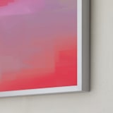 "A Soul's Whisper" - Art Print in Parrot Pink by Artsy Canvas Girl Designs - Frame Close-up