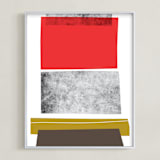 "Abstracciones Vol. 3" - Art Print in Maraschino by Aspacia Kusulas - Framed