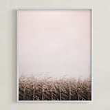 "Late Harvest" - Art Print in Mist by Robin Ott - Framed