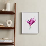"Paracas Flower" - Art Print in Desert Purple by Belia Simm - In a Room