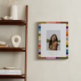 "Colorful Tiles: Portrait Framed Photo" - Framed Photo in Olive by Sierra Lee - In a Room