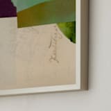 "Aqua Hills II" - Art Print in Jade by Morgan Kendall - Frame Close-up