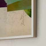 "Aqua Hills II" - Art Print in Jade by Morgan Kendall - Frame Close-up