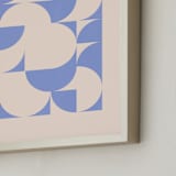 "Around Town" - Art Print in Periwinkle by Beth Vassalo - Frame Close-up