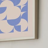 "Around Town" - Art Print in Periwinkle by Beth Vassalo - Frame Close-up