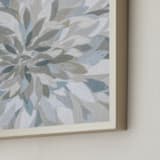 "Muted Lotus" - Art Print in Slate Blue by Corrina Reid - Frame Close-up