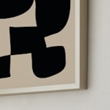"Connect" - Art Print in Noir by Beth Vassalo - Frame Close-up