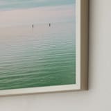 "Hushed Horizon" - Art Print in jade by Keely Norton Owendoff - Frame Close-up