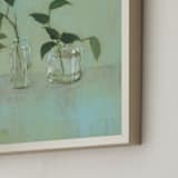 "Still Growing II" - Art Print in Pale Sage by Sonal Nathwani - Frame Close-up