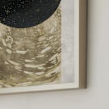 "Peep Hole" - Art Print in Antique Gold by Faiza Khan - Frame Close-up