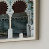"Fonte Mourisca" - Art Print in Teal by Heather Deffense - Frame Close-up