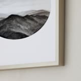 "Looking Forward" - Art Print in Charcoal by Hannah Perrine Mode - Frame Close-up