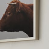"Isla" - Art Print in Moody Grey by Amy Carroll - Frame Close-up