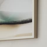 "Trade Winds" - Art Print in Teal by Karen Kardatzke - Frame Close-up