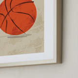 "Let us play basketball" - Art Print in Indoor Court by Susanne Kasielke - Frame Close-up