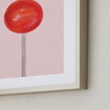 "Lolli Pop" - Art Print in bubblegum by Maja Cunningham - Frame Close-up