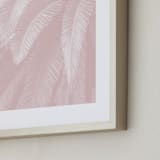 "Soft Palm Top" - Art Print in blush pink by Owl and Toad - Frame Close-up