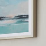 "Sunrise At Sea" - Art Print in Sea Blue by AlisonJerry - Frame Close-up