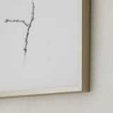"Twig- Solitude 02" - Art Print in Light Grey by jinseikou - Frame Close-up