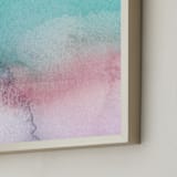 "Fantasia" - Art Print in Aqua by Artsy Canvas Girl Designs - Frame Close-up