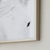 "Snow Ready" - Art Print in Snow by Robin Ott - Frame Close-up