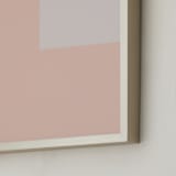 "Color Block No. 1" - Art Print in Mustard Yellow by MinimalType - Frame Close-up