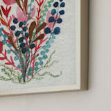 "Floral 2" - Art Print in Red by Aspa Gika - Frame Close-up