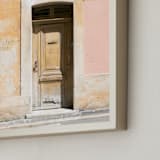 "Défense D'afficher, Marseille" - Art Print in Pale Peach by Jacquelyn Sloane Siklos - Frame Close-up