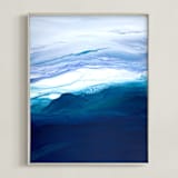 "saltwater current" - Art Print in saltwater by Teodora Guererra - Framed
